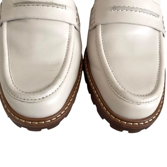 MADEWELL Corrine Leather Lug Sole Loafer Mules in Oyster - Picture 5 of 11